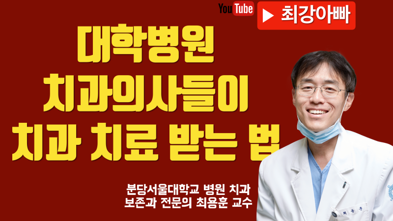 치과 의사들이 치아 치료 받는 법