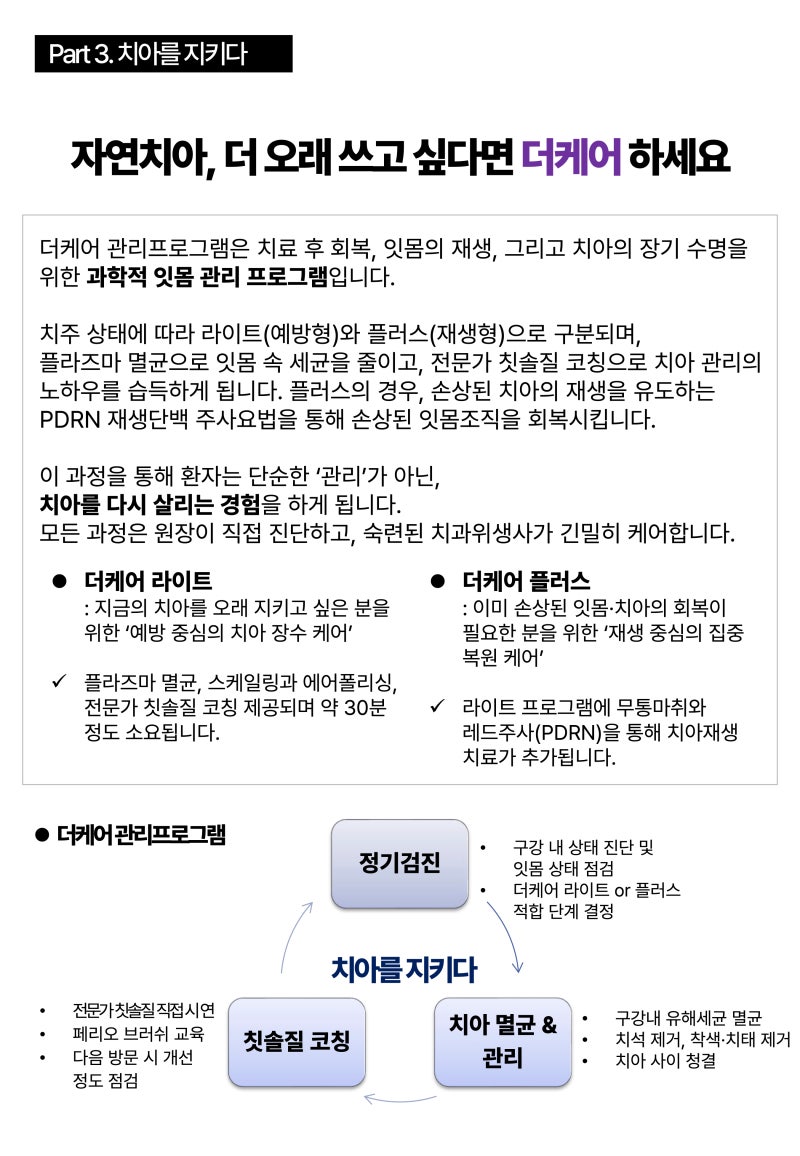 프리미엄 치아 관리 '더케어 프로그램' 사진 2
