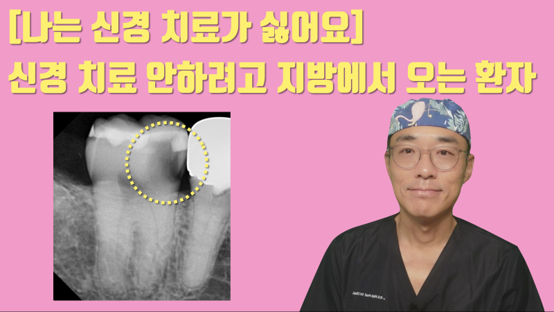 [나는 신경 치료가 싫어요] 지방에서 신경 치료 안하려고 오는 환자 #치아살리기 #최용훈원장