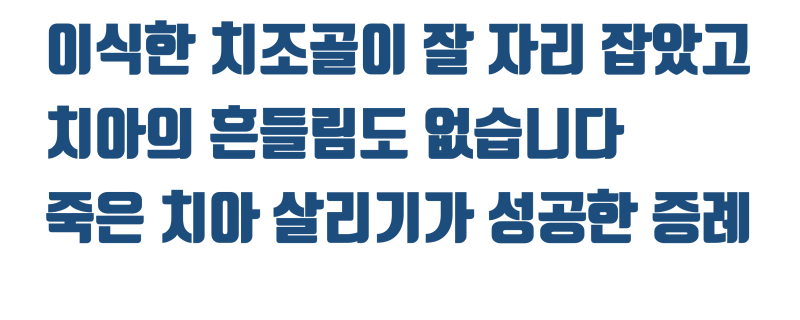 [역사적인 치아 살리기] 앞니는 어떻게든 살려볼 기회가 많습니다 #치주질환재식술 #재식술 #최용훈원장 사진 5